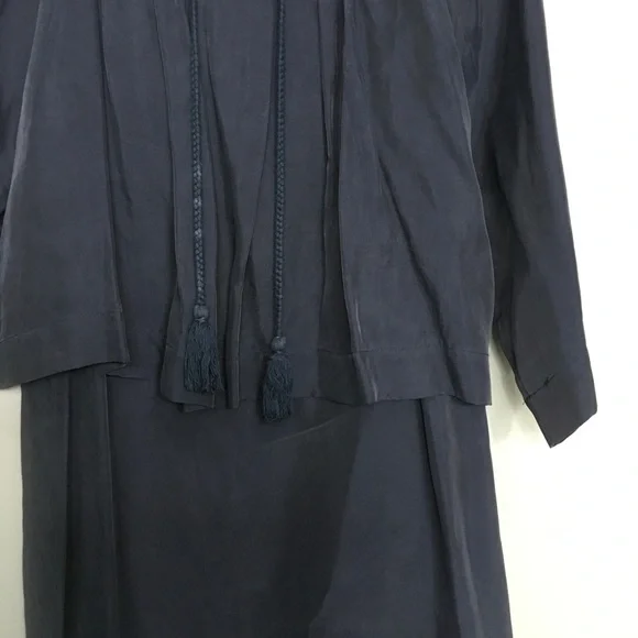 APIECE APART | navy max vogue cupro dress 4 - Picture 4 of 7